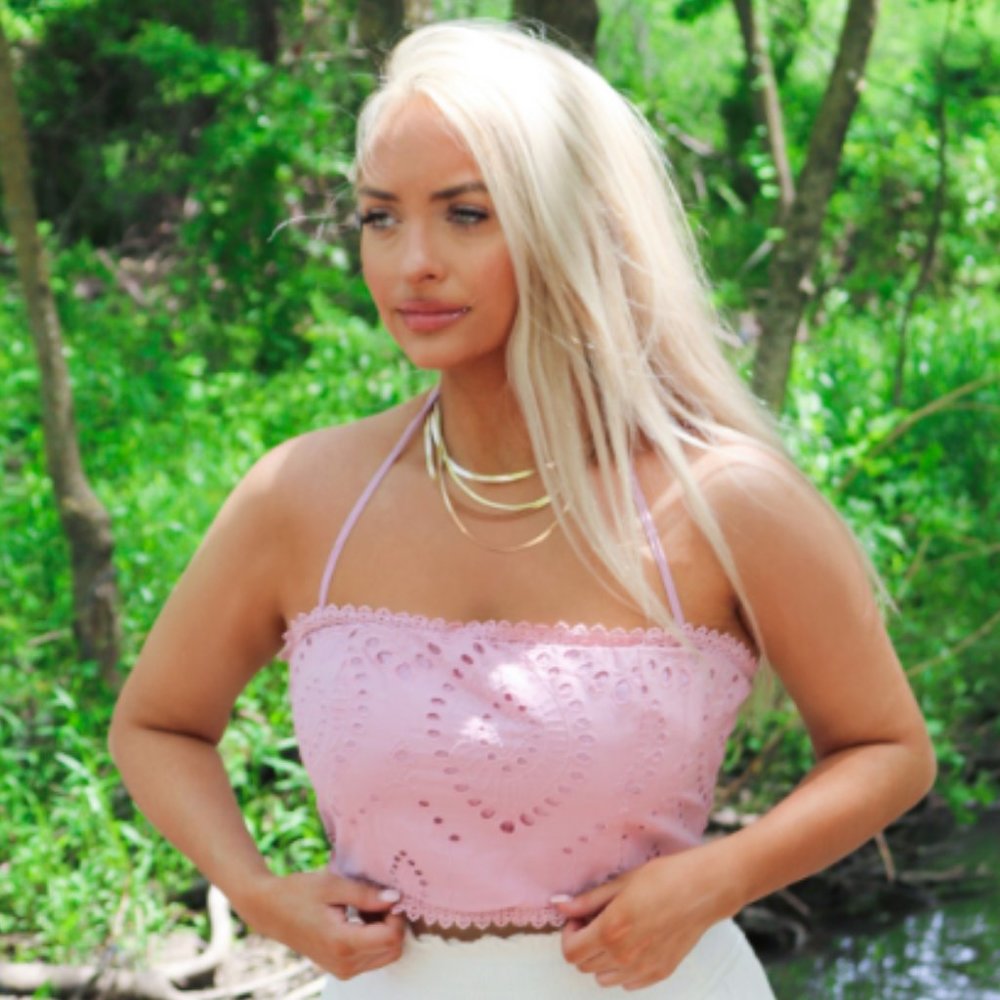 Pink Crop Top